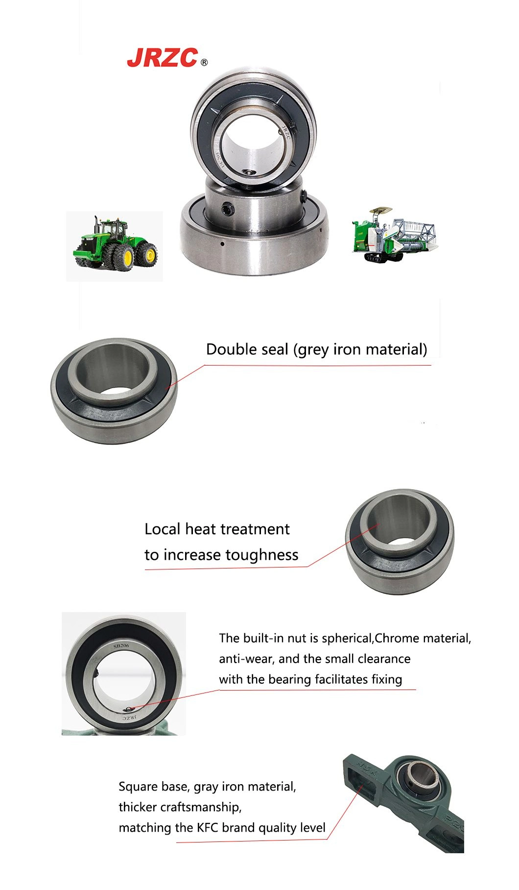 NTN NSK Koyo UCP UC Series Housing, Pillow Block Deep Groove Small Size Ball, Spherical Tapered Thrust Roller, Insert Auto Bearing for Machine Parts